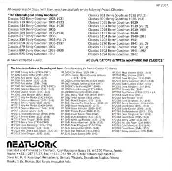 CD Benny Goodman: Volume 4 1939-1940 (The Alternative Takes In Chronological Order) LTD