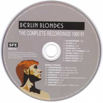CD Berlin Blondes: The Complete Recordings 1980-81