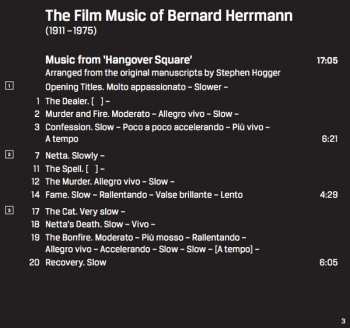 CD Bernard Herrmann: The Film Music Of Bernard Herrmann: Hangover Square & Citizen Kane