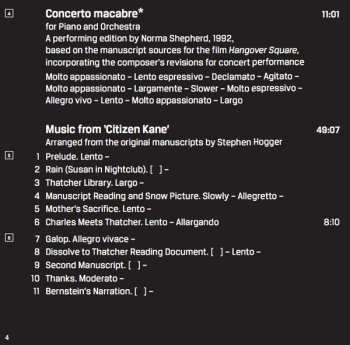 CD Bernard Herrmann: The Film Music Of Bernard Herrmann: Hangover Square & Citizen Kane