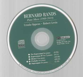 CD Robert Levin: Piano Music (1960-2010)