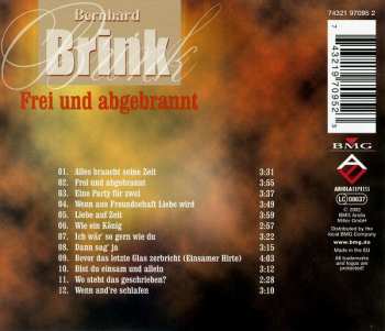 CD Bernhard Brink: Frei Und Abgebrannt