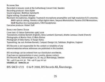 SACD Göteborgs Symfoniker: Clarinet Concertos