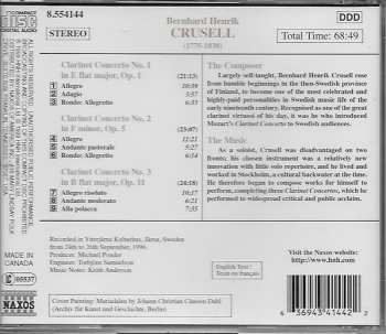 CD Bernhard Henrik Crusell: Clarinet Concertos