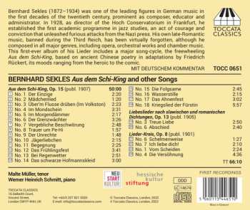 CD Bernhard Sekles: Lieder