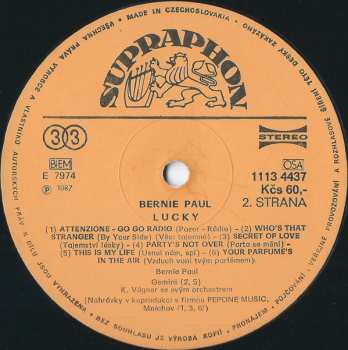 LP Bernie Paul: Lucky