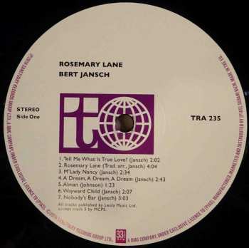 LP Bert Jansch: Rosemary Lane