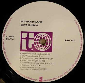LP Bert Jansch: Rosemary Lane