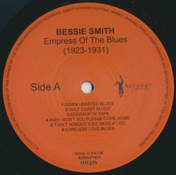 LP Bessie Smith: Empress Of The Blues 1923 To 1931