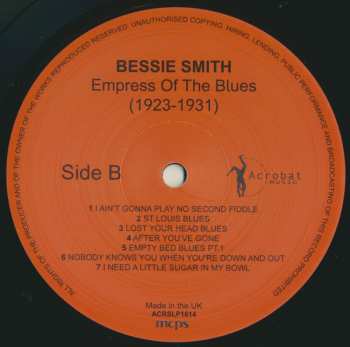 LP Bessie Smith: Empress Of The Blues 1923 To 1931