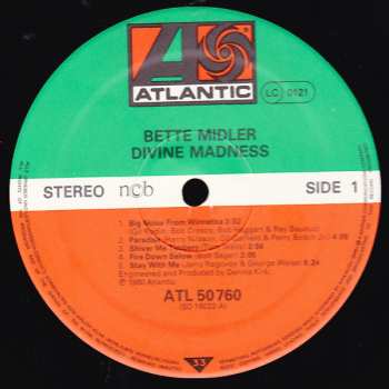 LP Bette Midler: Divine Madness