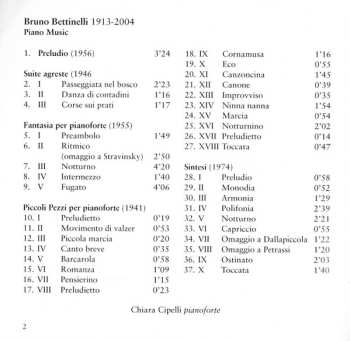 CD Bruno Bettinelli: Piano Music