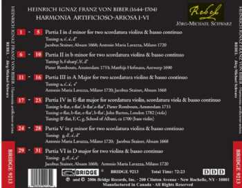 CD Heinrich Ignaz Franz Biber: Biber (Harmonia Artificioso-Arioso I-VI)