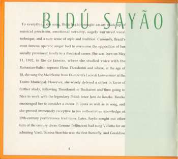 CD Bidú Sayão: Bachiana Brasiliera No. 5 Opera Arias & Brazilian Folksongs