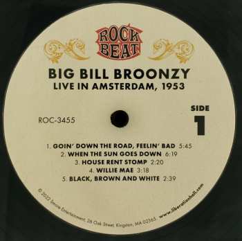LP Big Bill Broonzy: Live In Amsterdam 1953 LTD