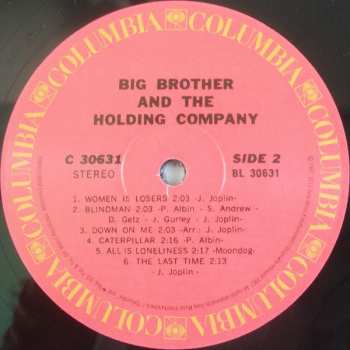 LP Big Brother & The Holding Company: Big Brother & The Holding Company Featuring Janis Joplin