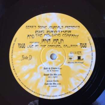 2LP Big Brother & The Holding Company: Live At The Carousel Ballroom 1968