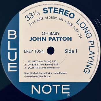 LP John Patton: Oh Baby! LTD