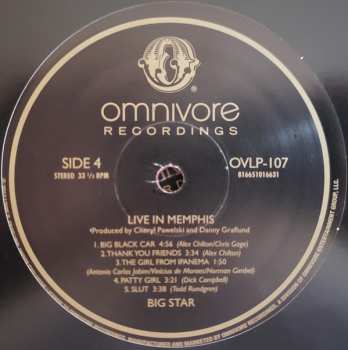 2LP Big Star: Live In Memphis CLR