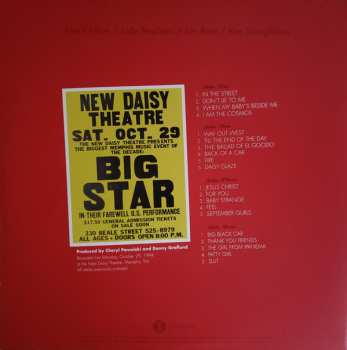 2LP Big Star: Live In Memphis CLR
