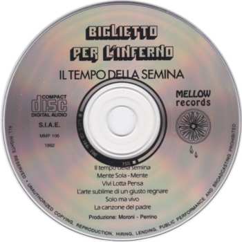 CD Biglietto Per L'Inferno: Il Tempo Della Semina
