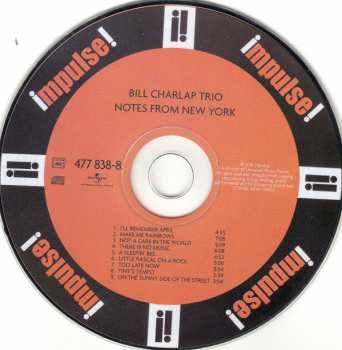 CD Bill Charlap Trio: Notes From New York