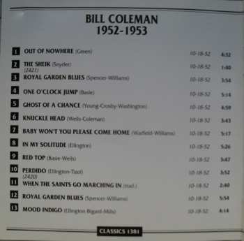 CD Bill Coleman: 1952-1953