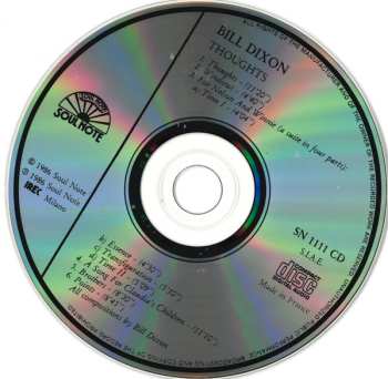 CD Bill Dixon: Thoughts