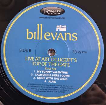2LP Bill Evans: Live At Art D'Lugoff's Top Of The Gate