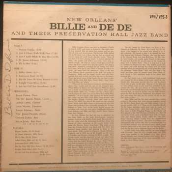 LP Preservation Hall Jazz Band: New Orleans' Billie & De De And Their Preservation Hall Jazz Band