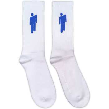 Mercancía Billie Eilish: Billie Eilish Unisex Terry Socks: Blue Blohsh (white) (uk Size 4 - 7) 36 - 42