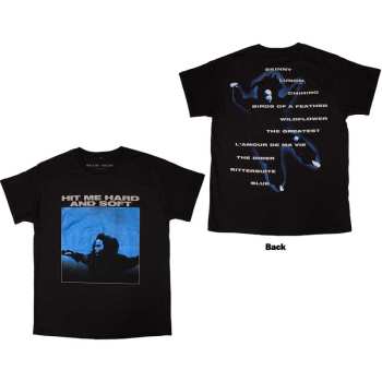 Mercancía Billie Eilish: Billie Eilish Unisex T-shirt: Hit Me Hard And Soft Tracklist (back Print) (small) S