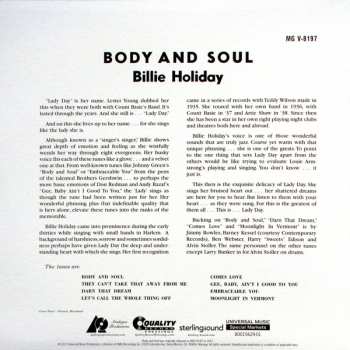 2LP Billie Holiday: Body And Soul LTD