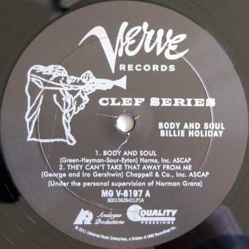 2LP Billie Holiday: Body And Soul LTD