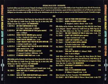 3CD Billie Holiday: Complete Billie Holiday Lester Young / Intégrale Billie Holiday Lester Young 1937-1946