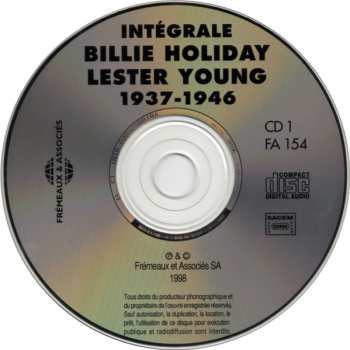 3CD Billie Holiday: Complete Billie Holiday Lester Young / Intégrale Billie Holiday Lester Young 1937-1946
