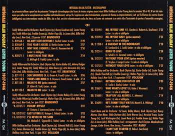 3CD Billie Holiday: Complete Billie Holiday Lester Young / Intégrale Billie Holiday Lester Young 1937-1946
