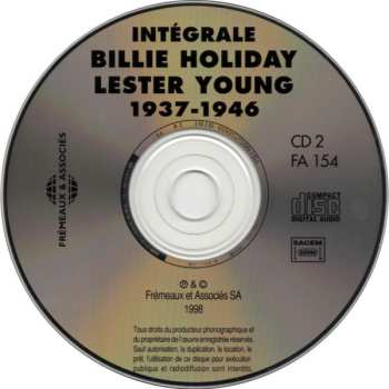 3CD Billie Holiday: Complete Billie Holiday Lester Young / Intégrale Billie Holiday Lester Young 1937-1946