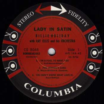 2LP Billie Holiday: Lady In Satin LTD