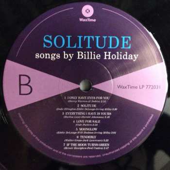 LP Billie Holiday: Solitude LTD