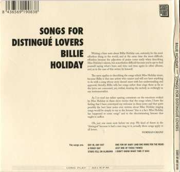 CD Billie Holiday: Songs For Distingué Lovers LTD