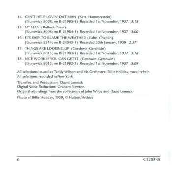 CD Billie Holiday: Easy Living 1935-1939