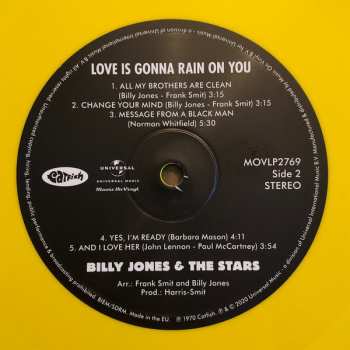 LP Billy Jones: Love Is Gonna Rain On You LTD | NUM