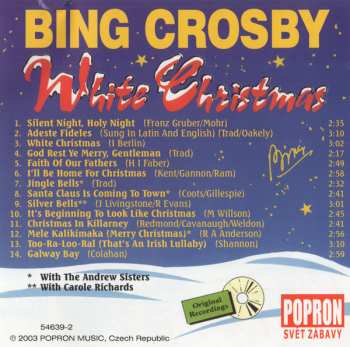 CD Bing Crosby: White Christmas
