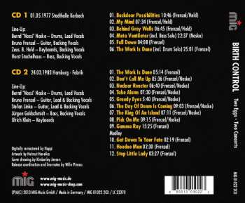 2CD Birth Control: Two Eggs - Two Concerts DIGI