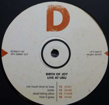 3LP Birth Of Joy: Live At Ubu CLR
