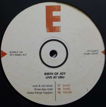 3LP Birth Of Joy: Live At Ubu CLR