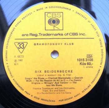 LP Bix Beiderbecke: Zlaté Dny Jazzu - Mladý Muž S Trubkou