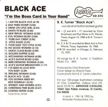 CD Black Ace: I'm The Boss Card In Your Hand