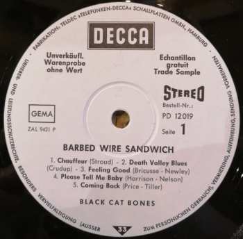 LP Black Cat Bones: Barbed Wire Sandwich